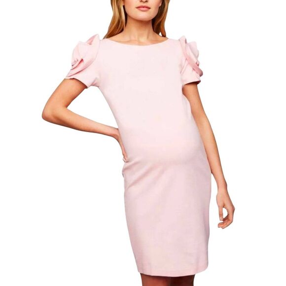Pietro Brunelli Salisburgo Maternity Dress Size Small Pink Knee Length NEW - Picture 1 of 6